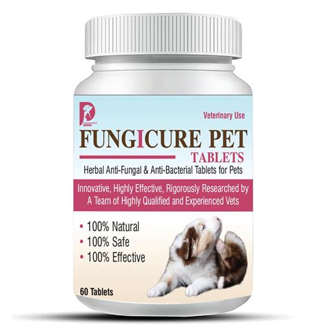 Pet Tablets Herbal Anti-Fungal & Anti-Bacterial Supplement for Dogs ...