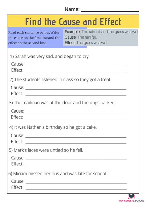 Unlock Learning with Engaging Cause and Effect Worksheets ...