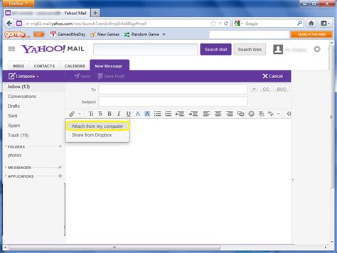 Image result for Yahoo! Attach File Tutorial