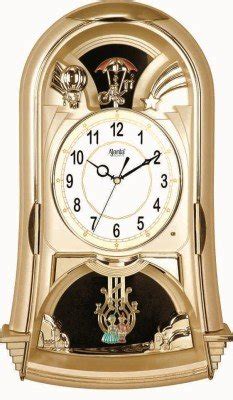Buy Ajanta Musical and Pendulum Clock (Gold, 6227) Online at Low Prices ...
