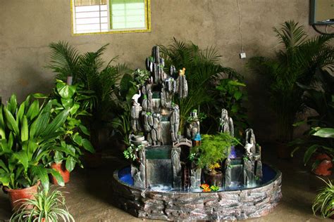 欧式流水摆件客厅树脂喷泉家居玻璃钢落地假山工艺品室内创意水景-阿里巴巴