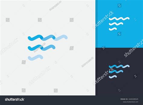 Water Flow Letter F Logo Design Stock Vector (Royalty Free) 2420195525 | Shutterstock