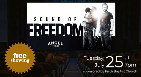 Community Showing of "Sound of Freedom" - Reserve Your Free Tickets ...