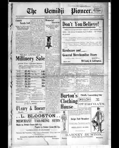 Bemidji Pioneer Newspaper Archives, Jun 6, 1901, p. 1