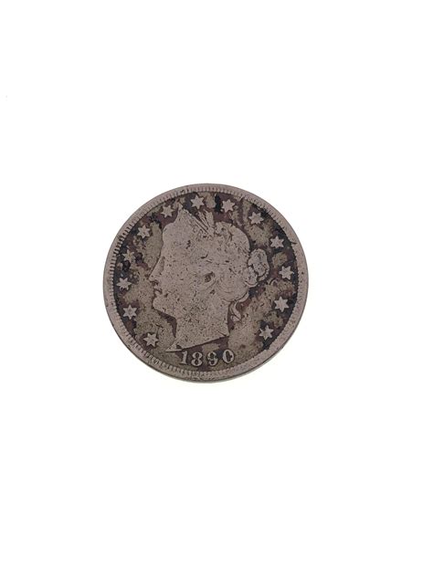 Lot - 1890 Liberty Head V Nickel
