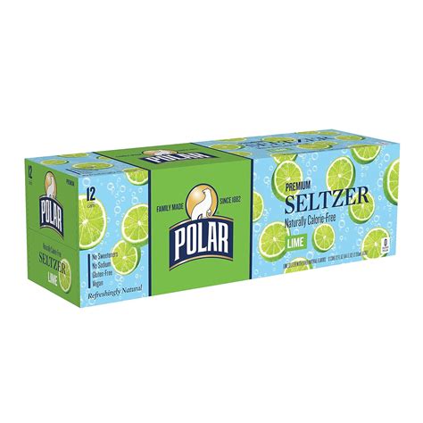 Amazon.com: Polar Seltzer Water Lime, 12 fl oz cans, 12 pack : Grocery ...