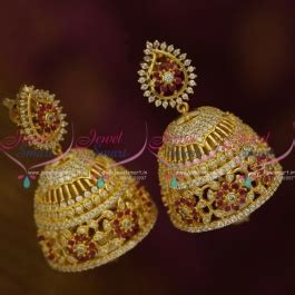 J10246 Mango Design Tops Big Size Heavy Ruby CZ Gold Plated Design ...