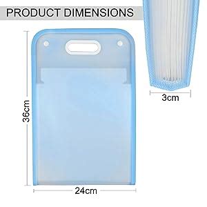 ZAEGO 13 Layer A4 Paper Size Paper File Folder, Multi-Layer Expanding ...