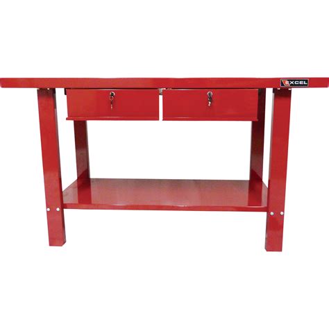 Excel 2-Drawer Steel Work Bench — 58in.W, 1,800-Lb. Capacity, Model ...