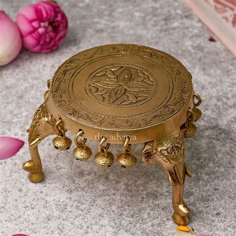 The Advitya | Chowki with Elephant Pillar Legs