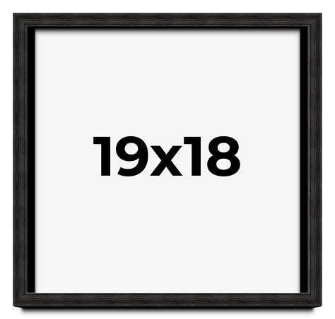 19x18 Shadow Box Black Rustic Barnwood Display Frame | 1.125 Inch Deep ...