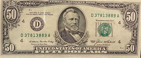 1985 Vintage 50 Dollar Bil - Etsy | Currency design, Old pennies worth ...