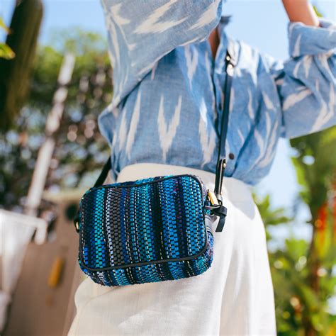 Chindi Boxy Sling - Deep Ocean – Swarang Designs