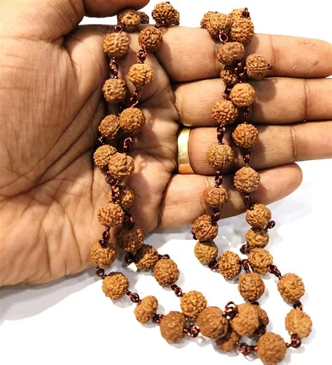 ShivaRatna 5 Mukhi Rudraksha Mala in Pure Copper Wire - Lab Tested with ...