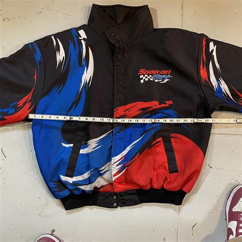 Vintage snap-on tools jacket large Measurements in... - Depop