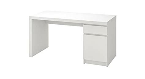 Ikea MALM Particle Board Wood Acrylic Finish Desk |White|140x65 cm (55 ...