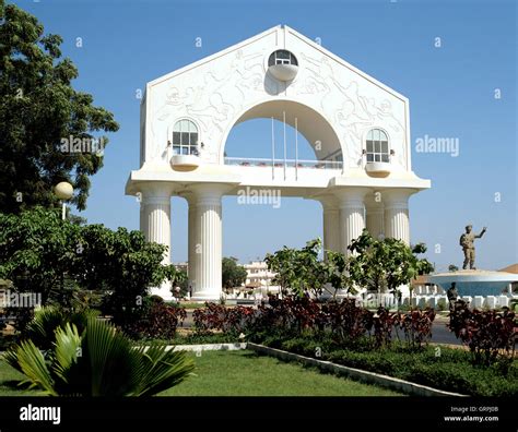 Arch of 22nd July, Banjul, Gambia, West Africa Stock Photo - Alamy