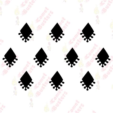 Comet Busters Black Fancy Bindis (BIN1321)