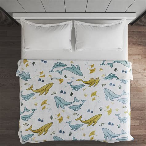 Buy Slate Kids Underwater Print Double Blanket from Home Centre at just ...