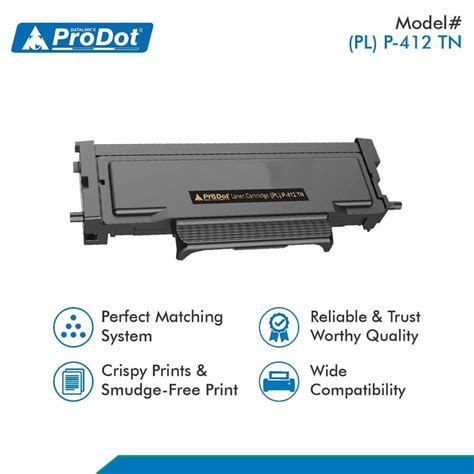 ProDot (PL P-412 TN Laser Toner Cartridge Compatible with Pantum ...