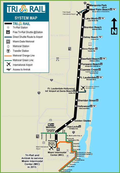 Miami Metro Rail Map Vinny Jessalynla Metro Rail Map