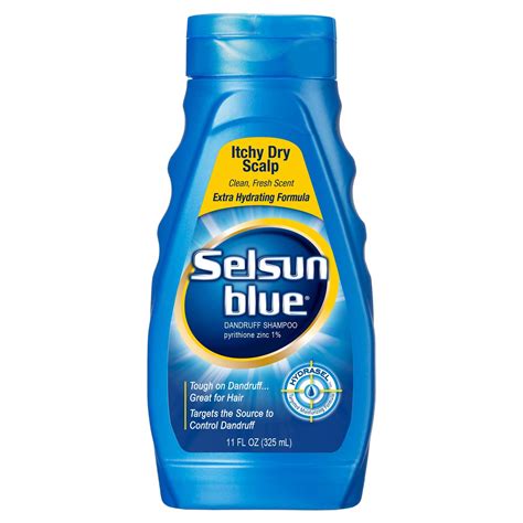 Buy Selsun Blue Shampoo Dandruff Itchy Dry Scalp 11 Ounce (325ml) (3 ...