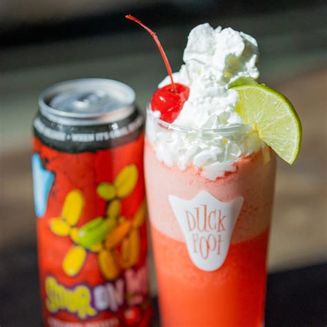 Sour Cherry Limeade Beer Slushies | Duck Foot Brewing Co