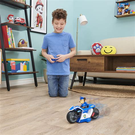 Buy PAW Patrol Chase RC Movie Motorcycle, Remote Control Car Kids’ Toys ...