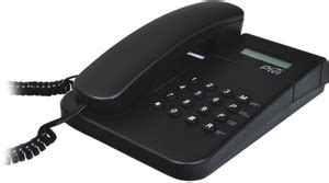 PTel PT33 ClI Black Land Line Phone Corded Landline Phone Price in ...