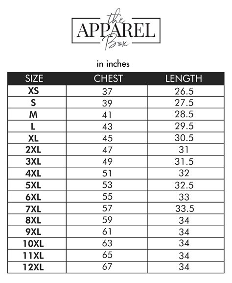 CUBAN COLLAR SIZE CHART – The Apparel Box