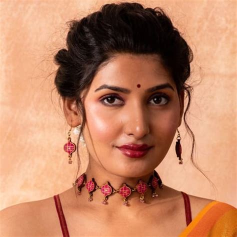 Shop Pink Festive Upcycled Fabric & Repurposed Wood Choker by WHE by ...