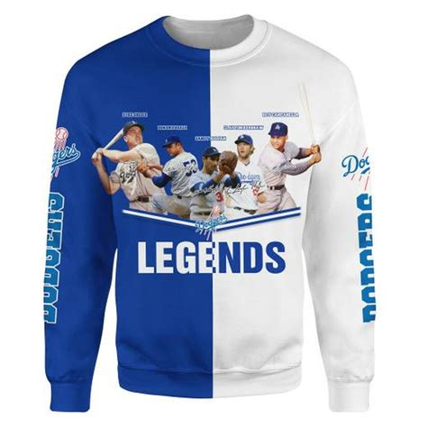 Los Angeles Dodgers Legend All Over Print 3D Sweatshirt, Los Angeles ...