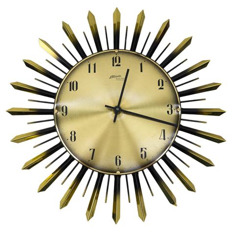 Sheffield, West Germany Table Clock Mid-Century Modern at 1stDibs