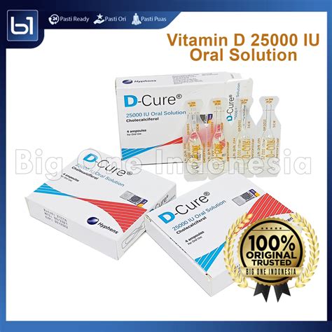 Jual Vitamin D-Cure 25000iu, Vit D Cure 25000 IU Oral Solution, Vit DCure Cholecalciferol ...