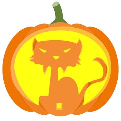 Pumpkin Cat Stencil