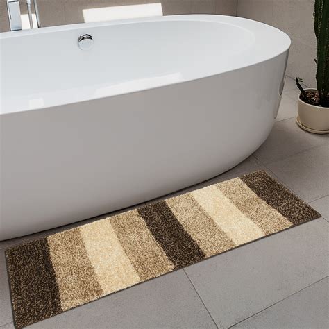Pristine Melange Anti-Slip Bath Mat - 45x70cm | Beige | Polyester