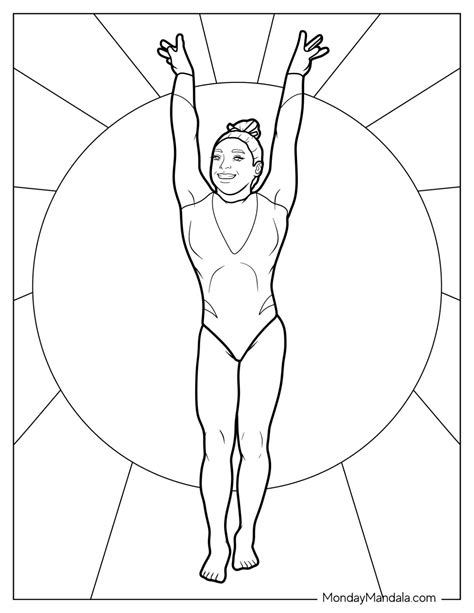 41 Gymnastics Coloring Pages (Free PDF Printables)