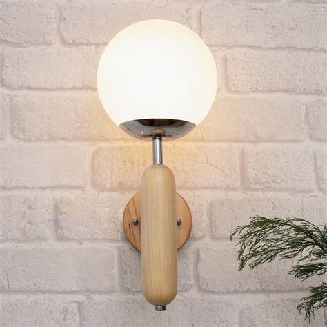 Buy HOMESAKE White Globe Frosted Glass Wall Sconce from Homesake at ...