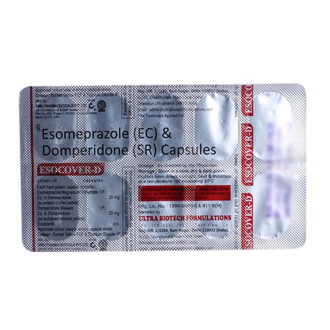 Esocover-D Capsule 10's Price, Uses, Side Effects, Composition - Apollo ...