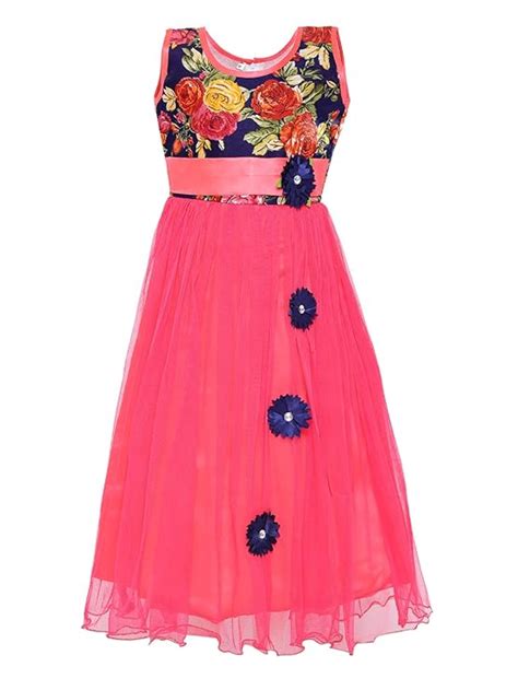 Kidling Girl's Empire Maxi Dress : Amazon.in: Clothing & Accessories