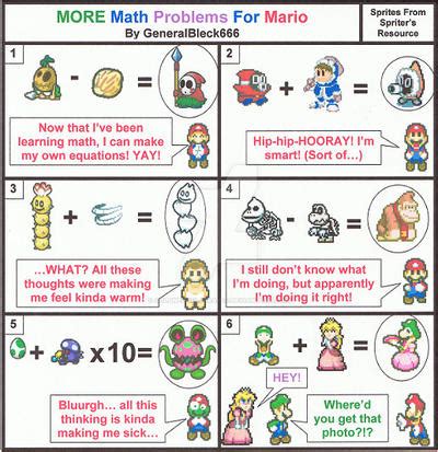 Image result for Mario Math Problems Printable