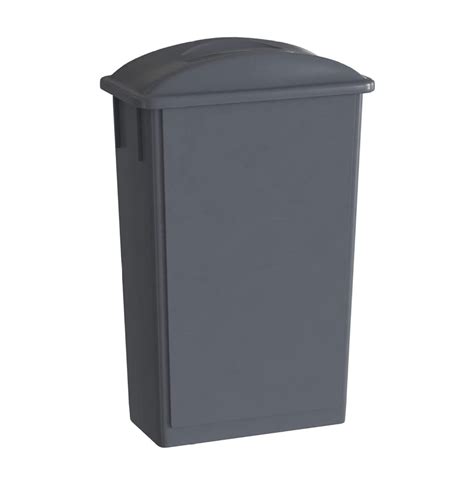 23 Gallon Gray Slim Jim Trash Can with Flat Lid with Handle - Walmart.com