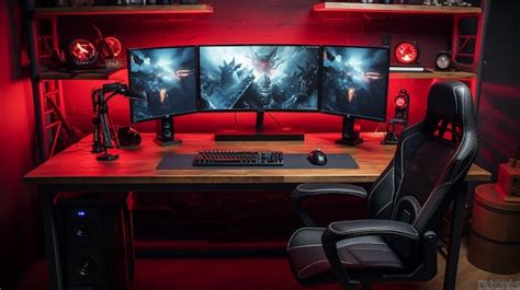 Gaming Computer Desk Setup 的图像结果