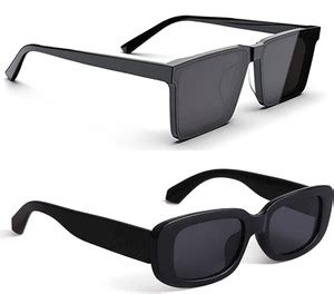 Buy ELLIGATOR Wayfarer, Retro Square Sunglasses Black, Black For Men ...