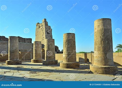 Edfu temple, Egypt stock photo. Image of history, famous - 21724430