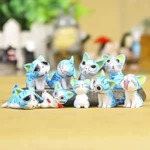 Buy Pi² 9pc/set Cute Micro Landscape Miniature Cat Figurines For ...