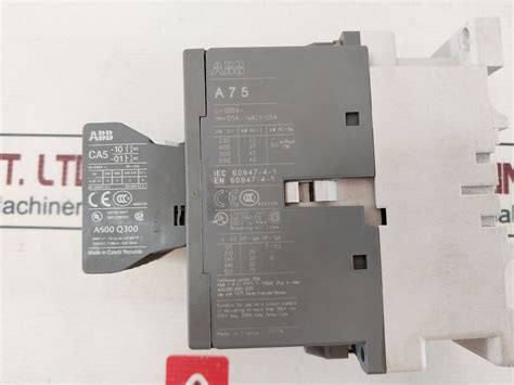 Abb A75 Contactor Cal5 Contact Block With Ta75 Du Thermal Overload Rel ...