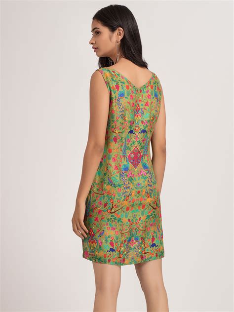 Peacock Sheath Dress I Buy Dresses Online – Shaye India