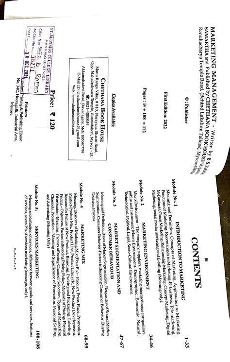 Marketing management - BBA Degree - Studocu